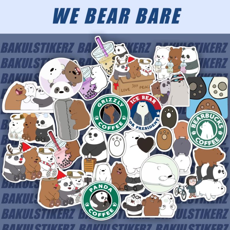WE BEAR BARE STICKER PACK