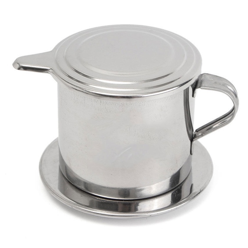 Vietnam Drip Filter Saring Kopi SS 100ml 8,5x6cm - Silver