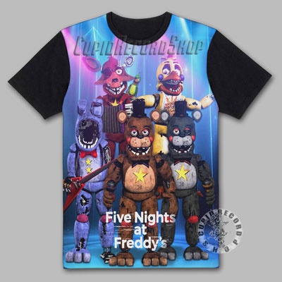 Baju FNAF Kaos Game Freddy Fazbear 3D 10543 DWS