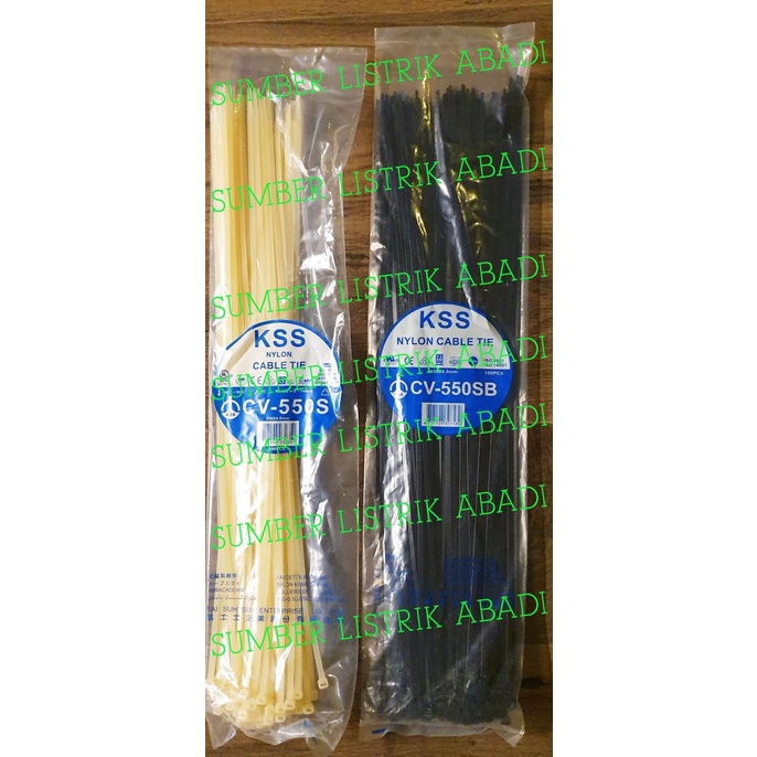 

Kabel Ties Kss Cv 550 S Isi 100Pcs (Hitam/ Putih) Terlaris
