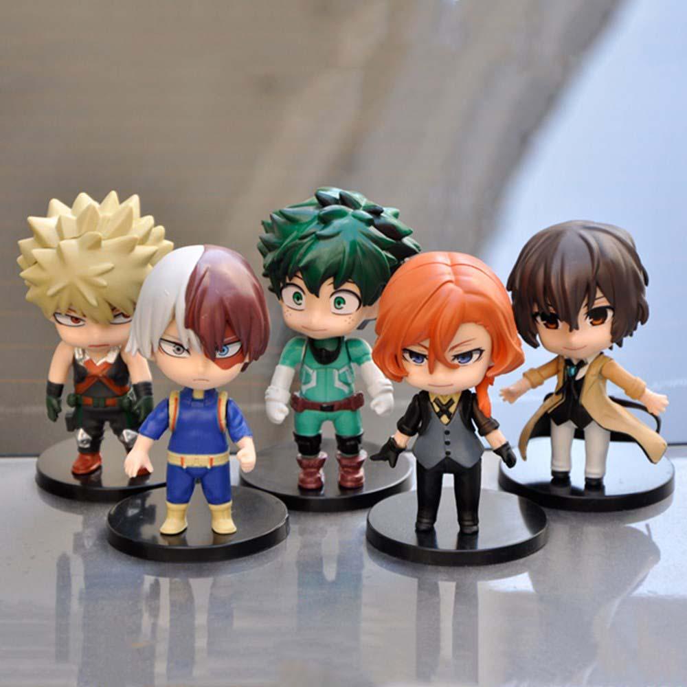 [Elegan] Action Figurine Miniatur Patung PVC Dazai Osamu Bakugo Katsuki Todoroki Shoto Nakahara Chuya Figure Age of Heroes Midoriya Izuku Model Anime