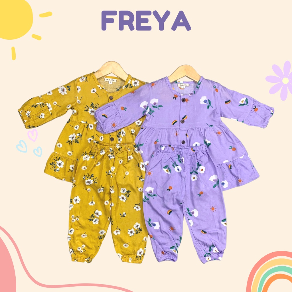 1-4TH SETELAN ANAK FREYA ONE SET ANAK RAYON  BY MYBEE VERSI 3