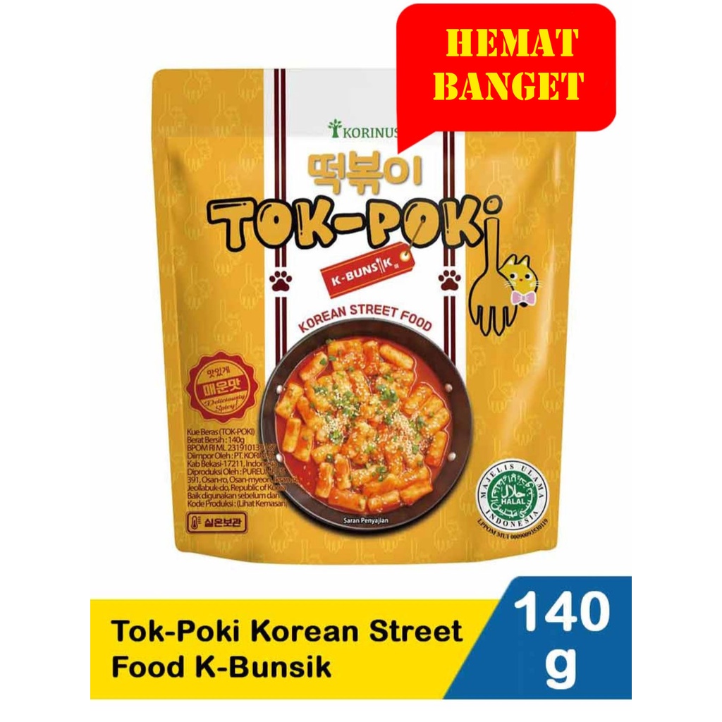 

Tok-Poki Korean Street Food K-Bunsik 140G