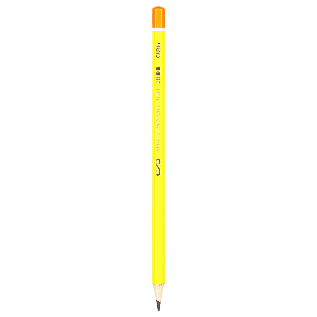 HAPPY TIME DELI PENSIL KAYU 2B EU51100 SCRIBE GRAPHITE ANEKA WARNA PENCIL ALAT TULIS UJIAN SEKOLAH KANTOR