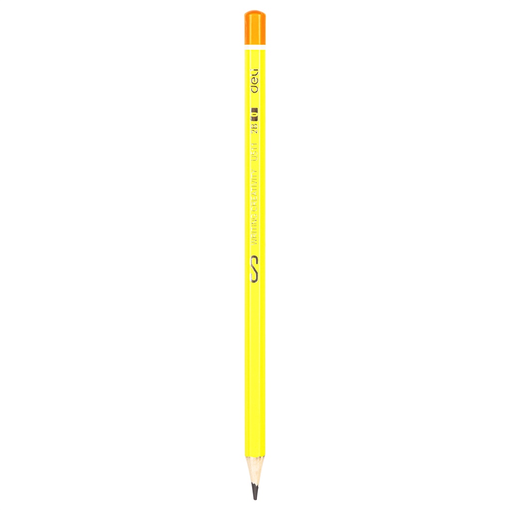 HAPPY TIME DELI PENSIL KAYU 2B EU51100 SCRIBE GRAPHITE ANEKA WARNA PENCIL ALAT TULIS UJIAN SEKOLAH KANTOR