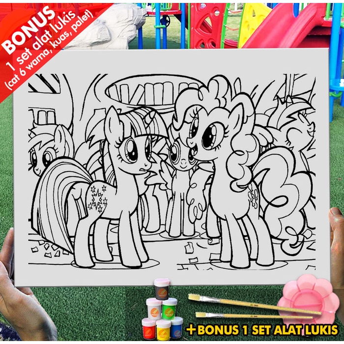 

Kanvas Drawing Anak Maud Pie My Little Pony 30x40 cm MEL1173 Mewarnai Coloring
