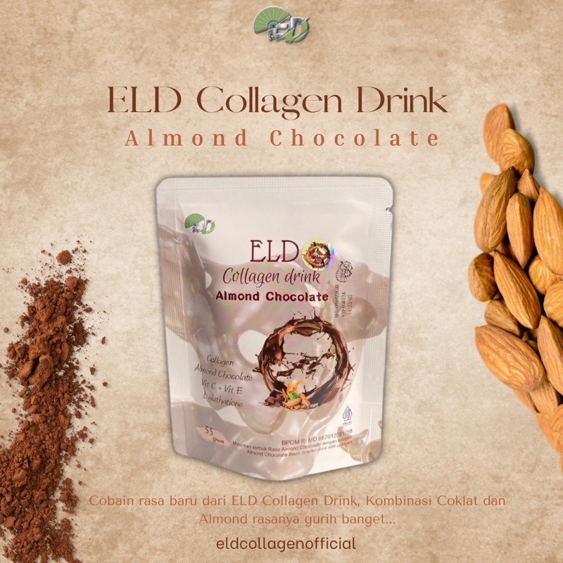 ELD COLLAGEN COKLAT ALMOND 55 Gr || MENCERAHKAN || MENAIKAN BB