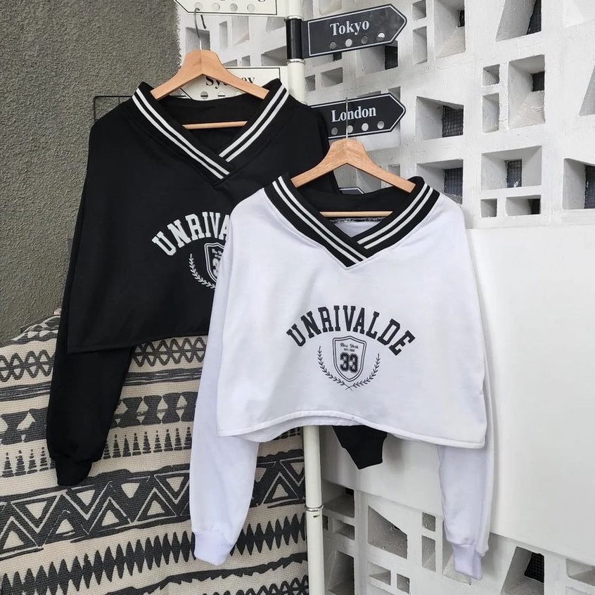 MVP - Unrivalde Crop - Sweater Crop Wanita Kekinian