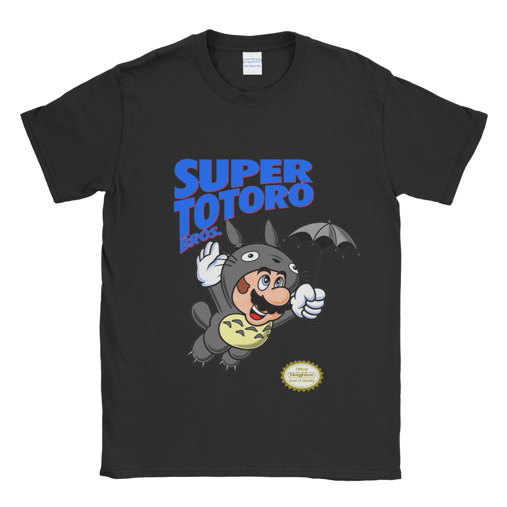 Baju Kaos Tshirt Mario Bros Super Totoro