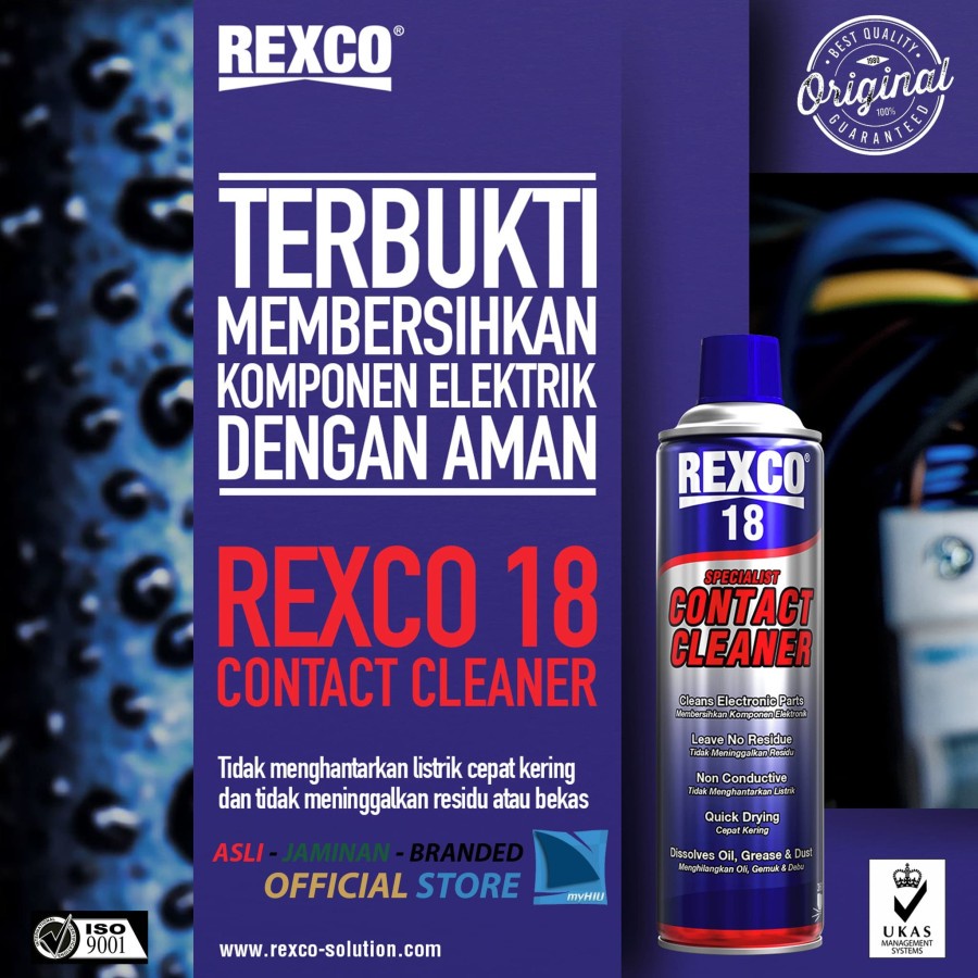 Rexco 18 Pembersih Komponen Elektronik Contact Cleaner - 500 Ml