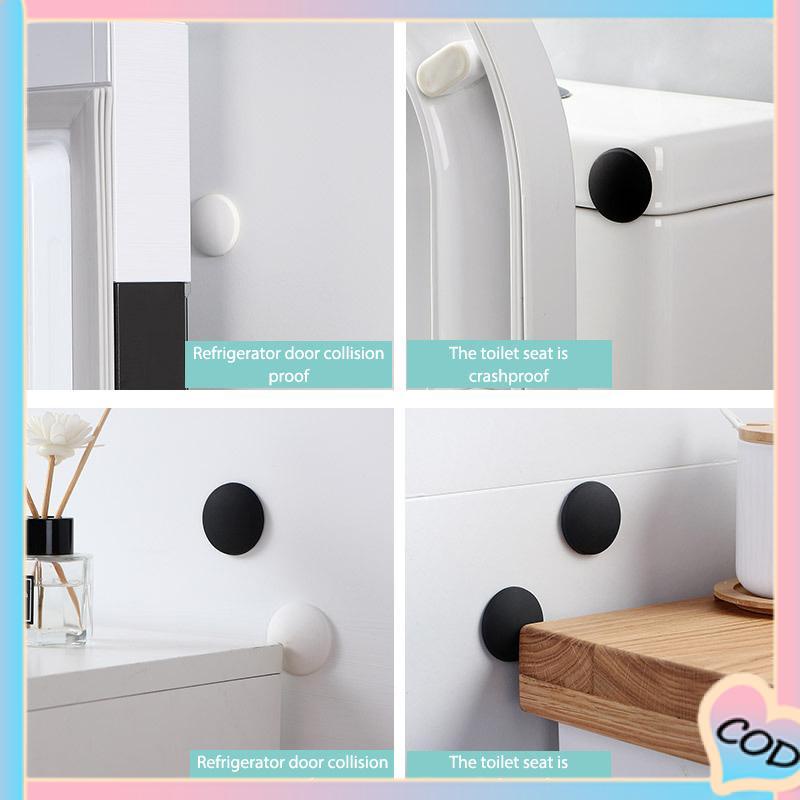 COD❤️ Pintu Rumah Belakang Anti-tabrakan Pad Kabinet Samping Tempat Tidur Silent Suction Cup Gagang Pintu Kulkas-A.one