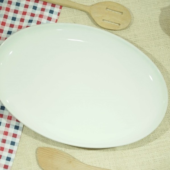 Piring Oval Oval Platter Piring Porcelain Piring Lauk Piring Oval Oval Platter Piring Porcelain Piring Lauk
