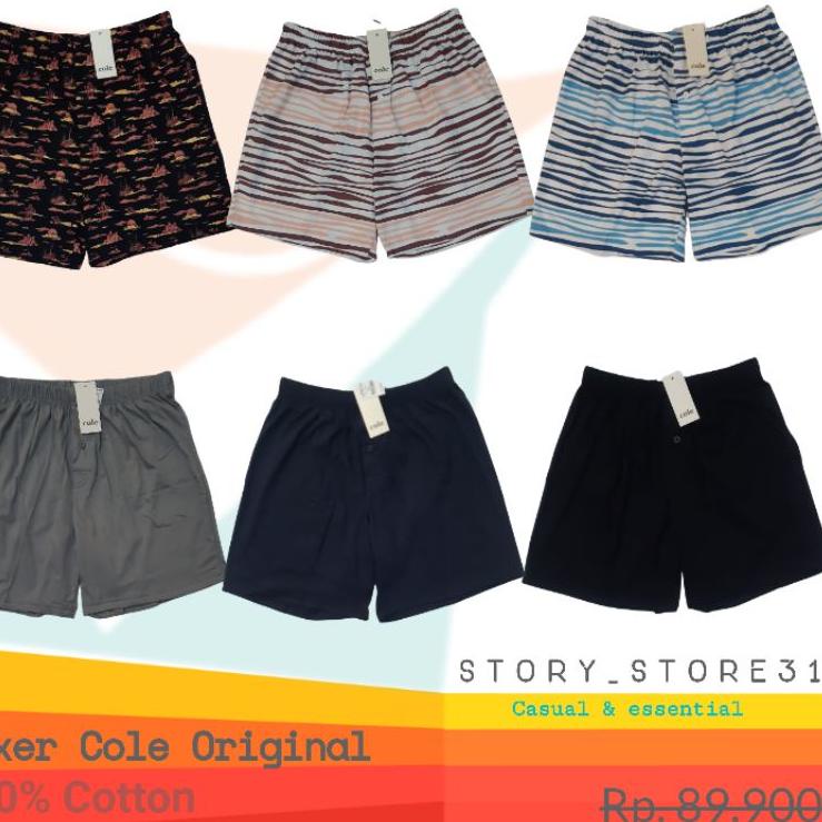 Barang Pilihan.. CELANA PENDEK PRIA BOXER COLE