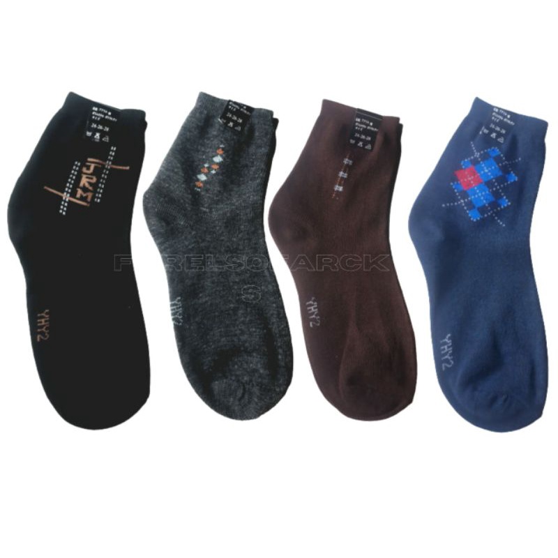 KAOS KAKI CASUAL MOTIF KAOS KAKI MENS SOCK 3/4 (Dewasa remaja)