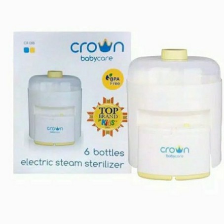 Crown steril 6 botol / 6 Bottles Electric Steam Sterilizer CR088