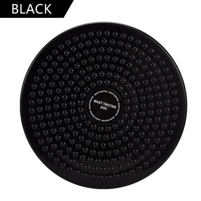 Waist Twisting Disc Alat Olahraga Putar Pelangsing Tubuh Pengecil Perut Pinggang Piringan Senam Pengencang Bokong-HITAM