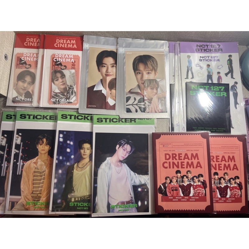 NCT 127 Sticker MD JAEHYUN DOYOUNG POSTCARD HOLOGRAM GLOW IN THE DARK NCT DREAM CINEMA AR TICKET 4*6