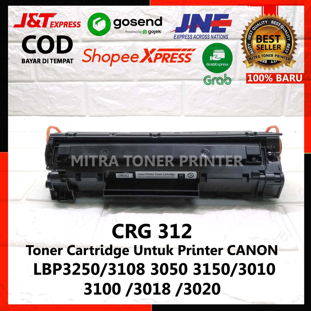 Toner Compatible Untuk Printer Canon  LBP 3250/3108/3050/3150/3010/3100/3018/3020.Catridge CRG312