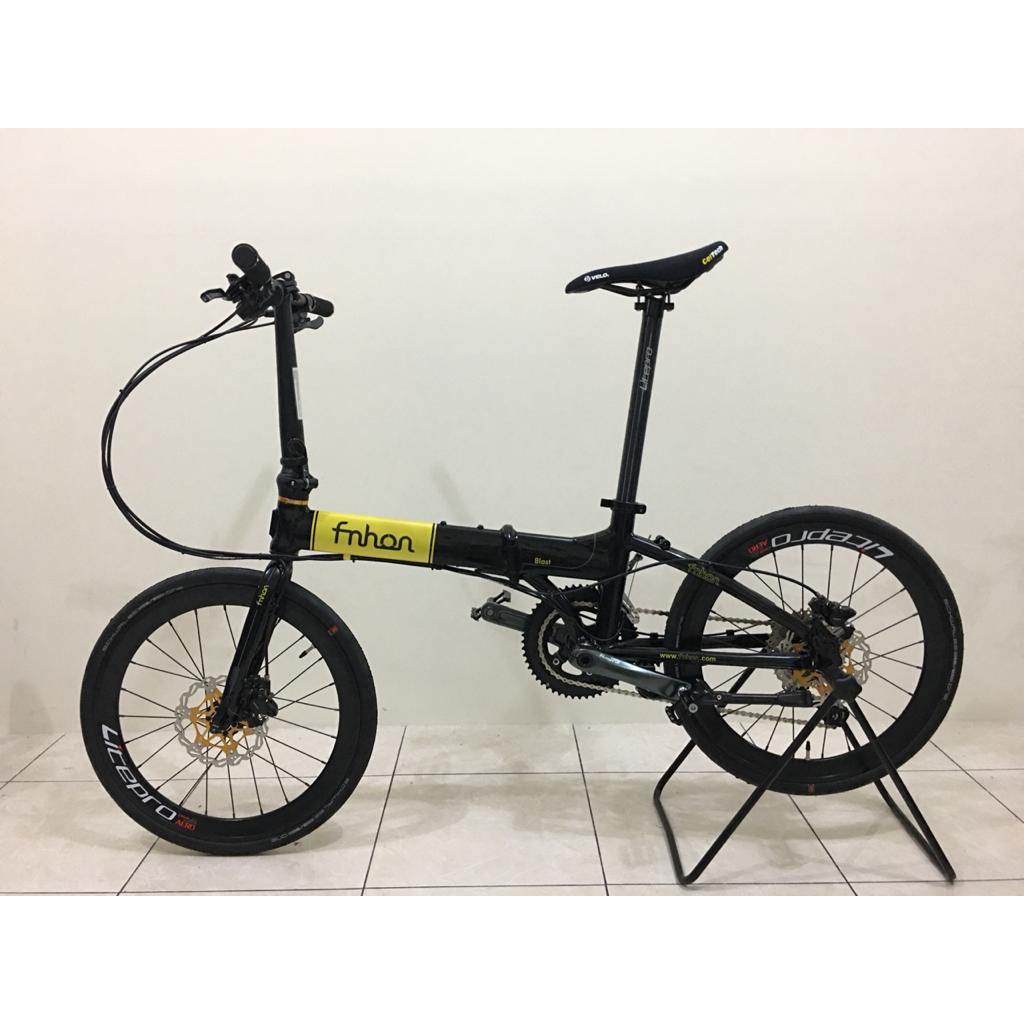 Fullbike Frame Fnhon Blast 2 Warna Hitam Kuning Glossy Groupset Shimano Tiagra 10 Speed Brakeset