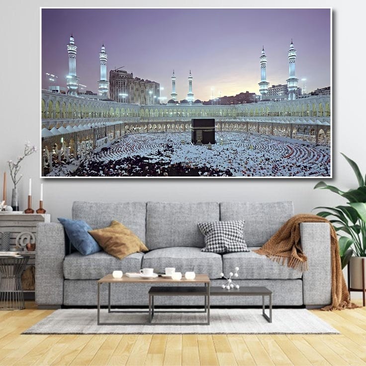 WALL DECOR POSTER GAMBAR KABAH MEKAH MADINAH UKURAN XTRA BESAR XTRA JUMBO BEST SELLER