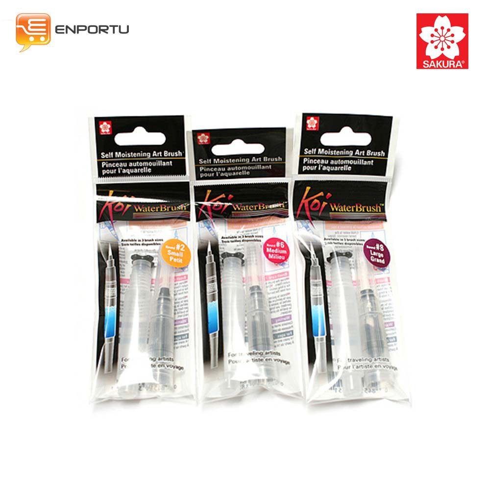 

Promo Sakura KOI Water Brush Set 3 PC - Small medium and large Promo