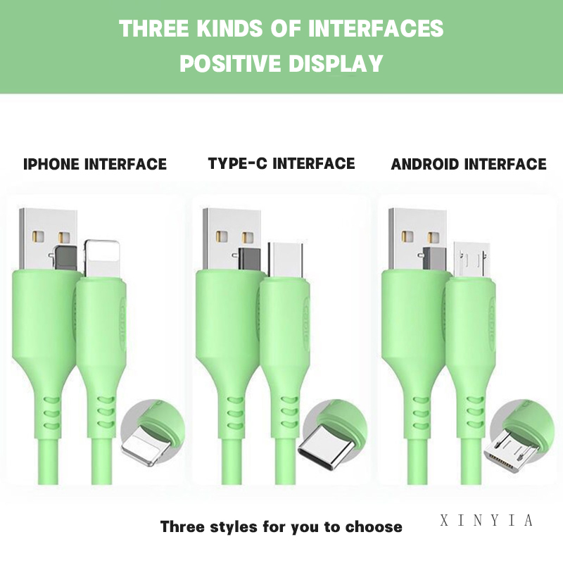 Kabel Data / Charger 3a Fast Charging Untuk Apple / Android