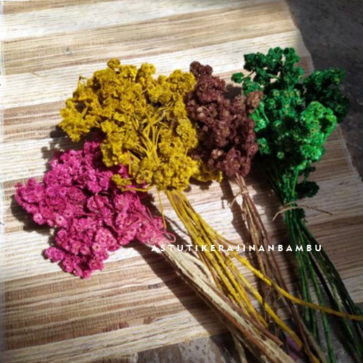 Bunga Edelweiss Warna/Bunga Kering/Bunga Rustic Warna