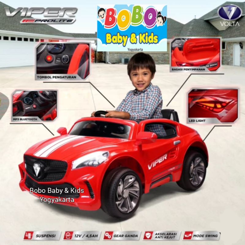 Mobil Aki Anak berGaransi Resmi Volta 5009 Viper Prolite Mobil Mainan Aki Mobilan Aki Anak Mobilan A