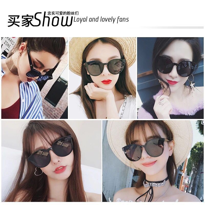 【BELI 1 GRATIS 1】Korean Trendy Mata Kucing Kacamata Hitam Wanita Cat Eye Sunglasses Anti UV400