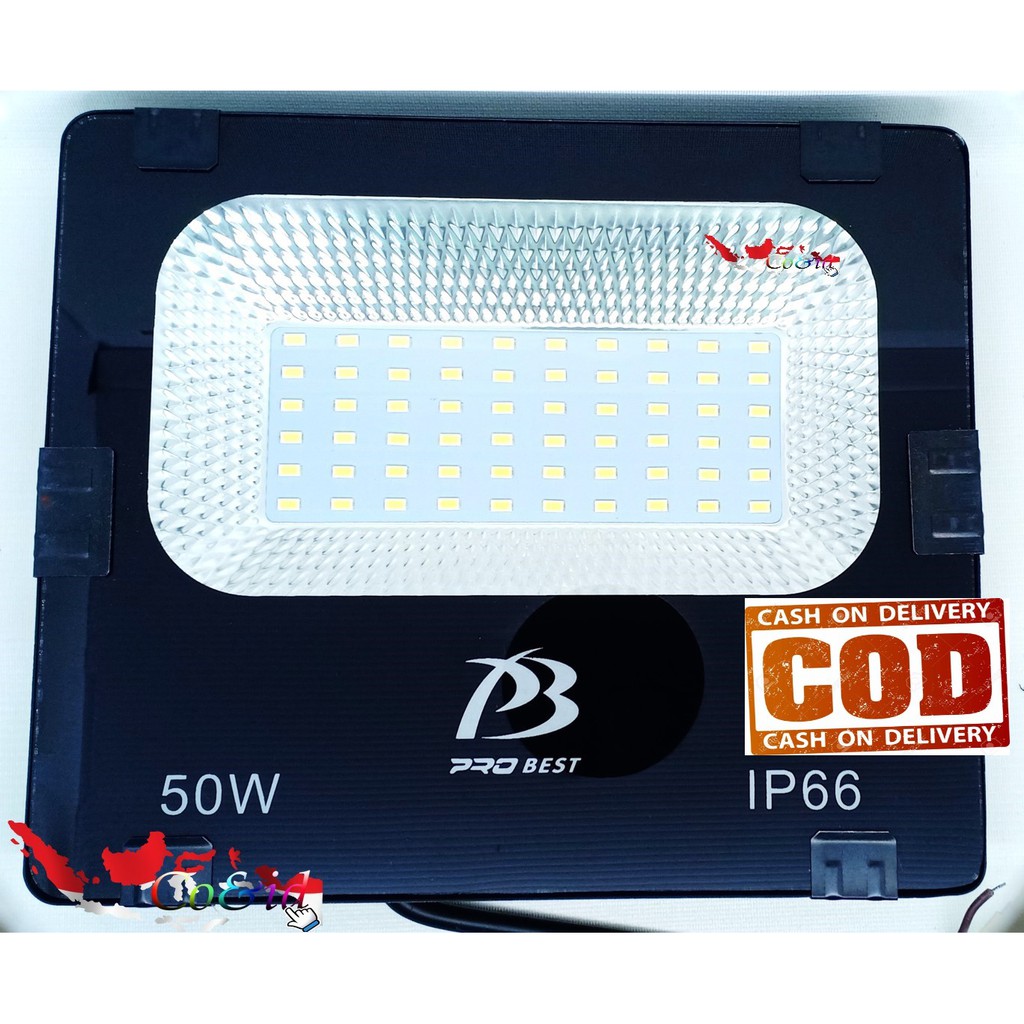 LAMPU LED SOROT 50w (Putih/Kuning) / FLOODLIGHT /LAMPU LAPANGAN/LAMPU TAMAN/ LAMPU OUTDOR