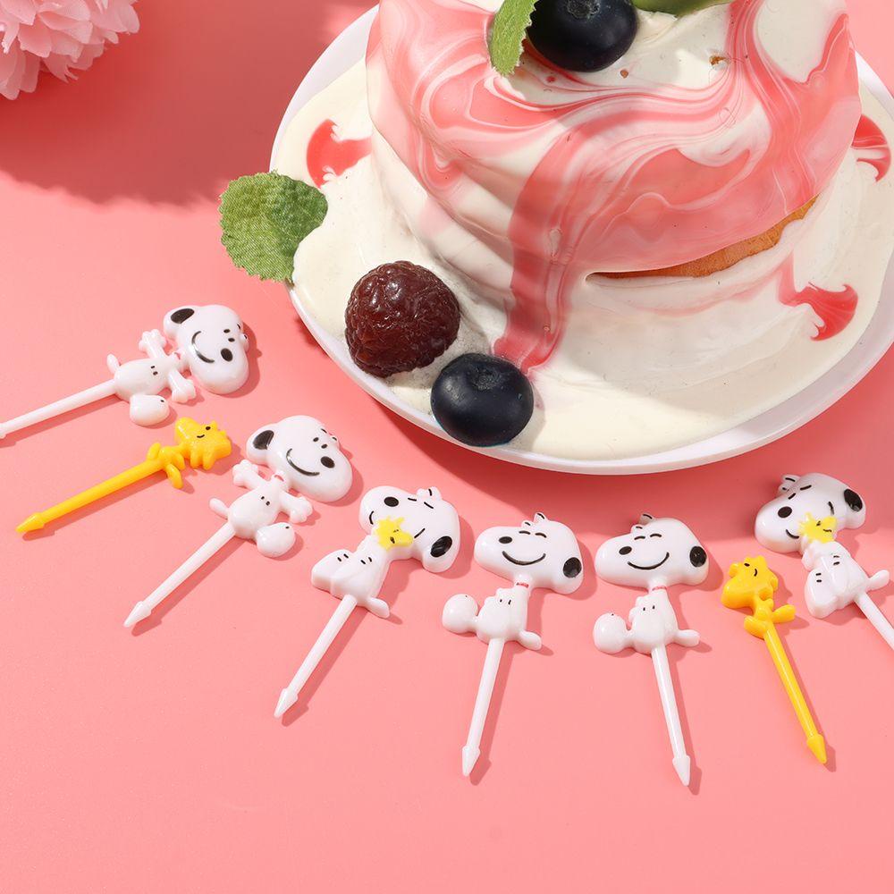 SOLIGHTER Cartoon Toothpick Gift Cute Animal Fruit Fork Bento Tools Kawaii Lunch Box Decoration Kitchen Accessories Food Supplement Tool