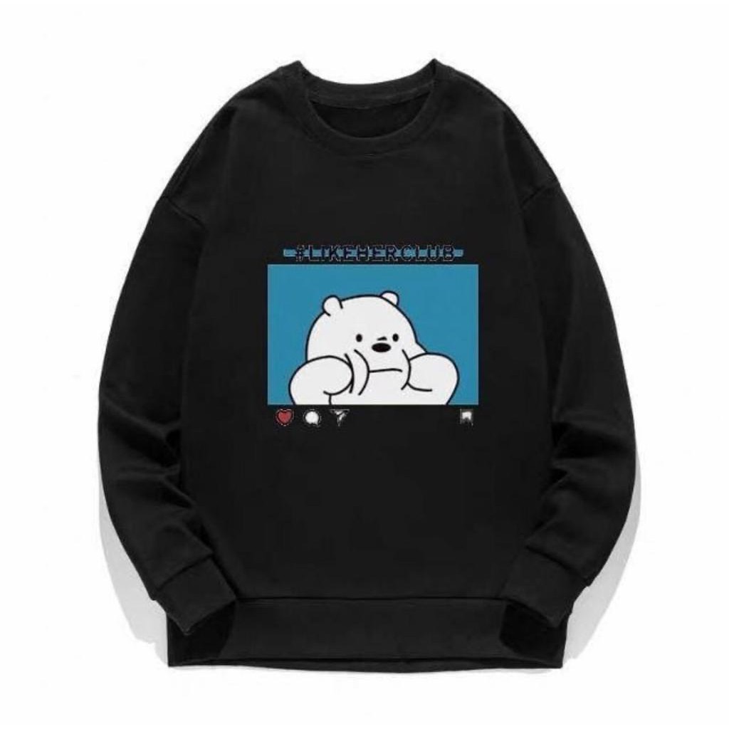 THE BEAR LIKE HER CLUB VERY WELL SWEATER WANITA - BAJU LUCU PREMIUM