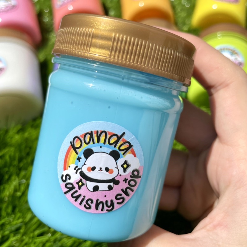 Gummy slime 100 gram by pandasquishyshop/tofu slime/jiggly slime/slime termurah/slime best seller/ rainbow slime/jelly slime/hadiah/kado/mainan anak/ slime warna warni