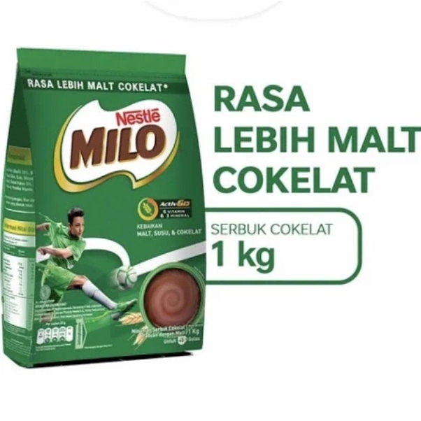 

Milo Minuman Serbuk Cokelat dengan Susu 3in1 1 kg