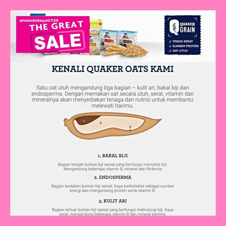 

Al04Nind Quaker Oats Oatmeal 1200 Gr-Instant-Quick Cook Bag Pouch 1,2 1.2 Kg - Instant-1.2Kg