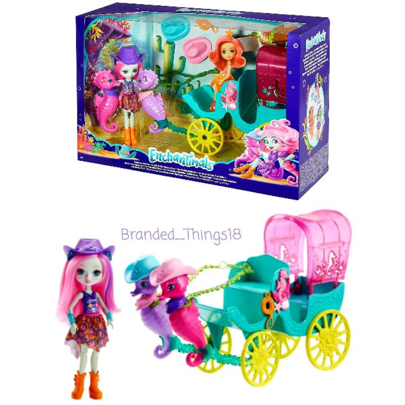 Mattel Enchantimal Garden Seahorse Peacock Flap enchan cozy house deer rumah enchantimals swan