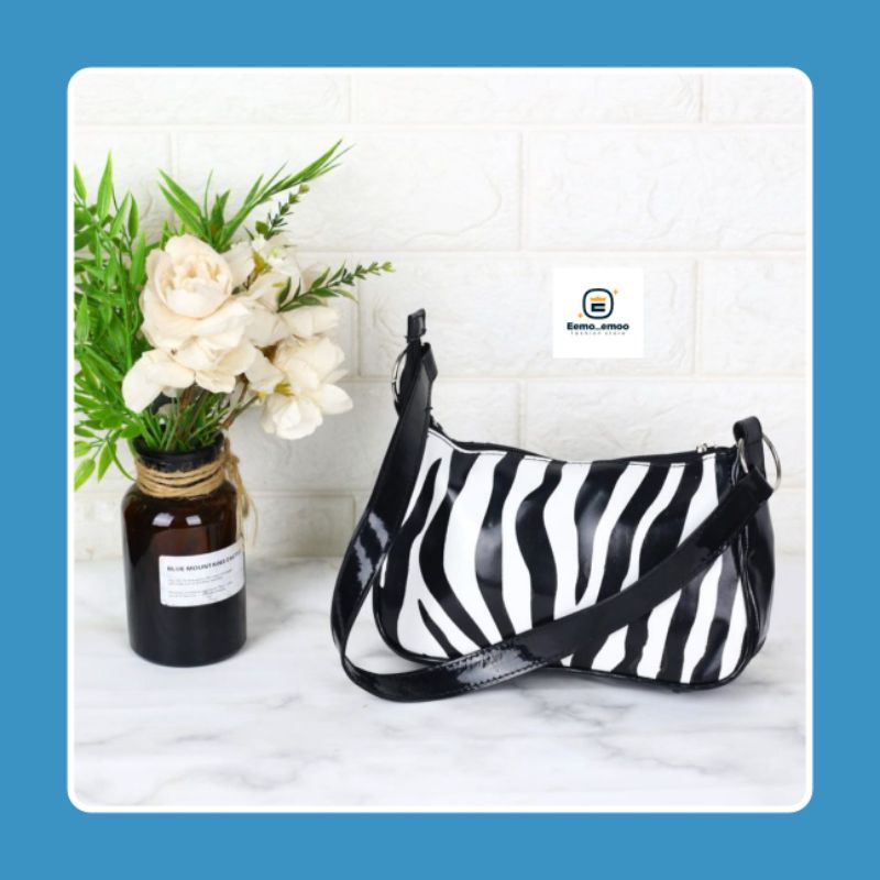 ZEBRA Shoulder Bag Wanita-Tas Bahu Wanita Selempang Wanita EMOEMO