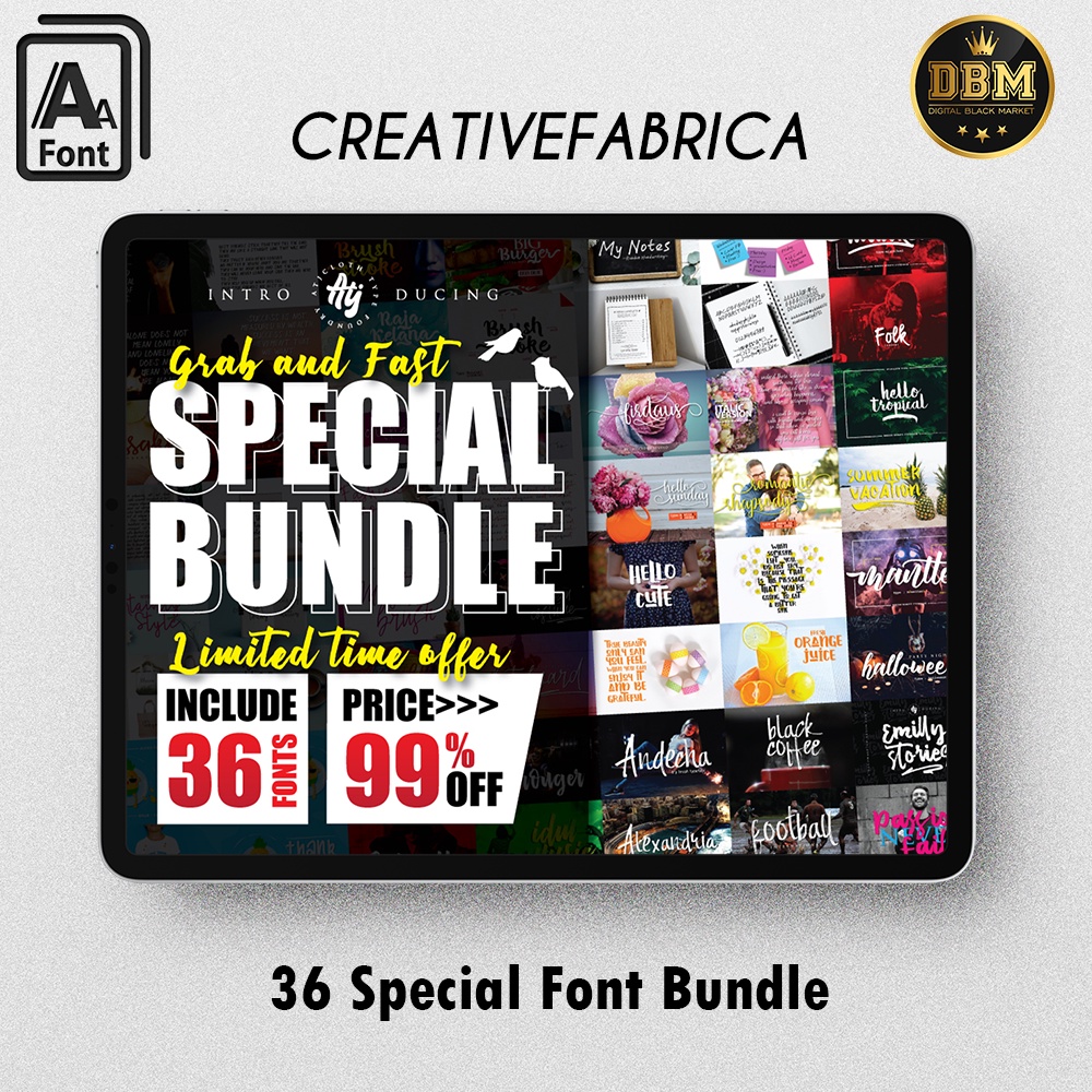 36 Special Font Bundle