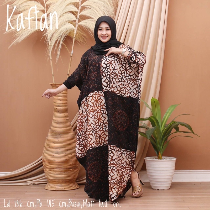 Gamis kaftan jumbo madonga kekinian