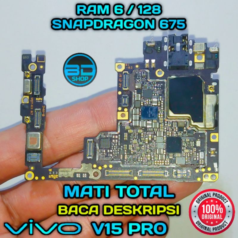 ORIGONAL COPOTAN Mesin Main Board Vivo V15 Pro MATOT MATI TOTAL