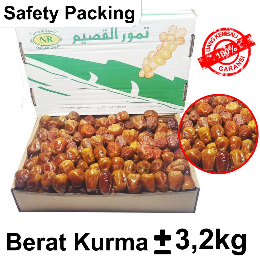 Grosir Kurma Sukari Sukkari Basah 1 Dus 3kg Kurma 