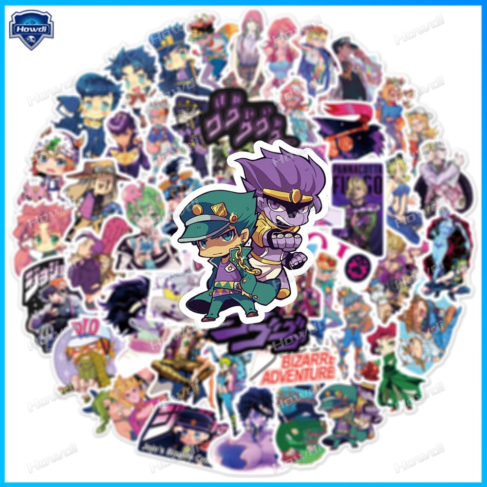 Stiker Desain Anime Jojo 's Bizarre Adventure Tahan Air Untuk Helm Motor