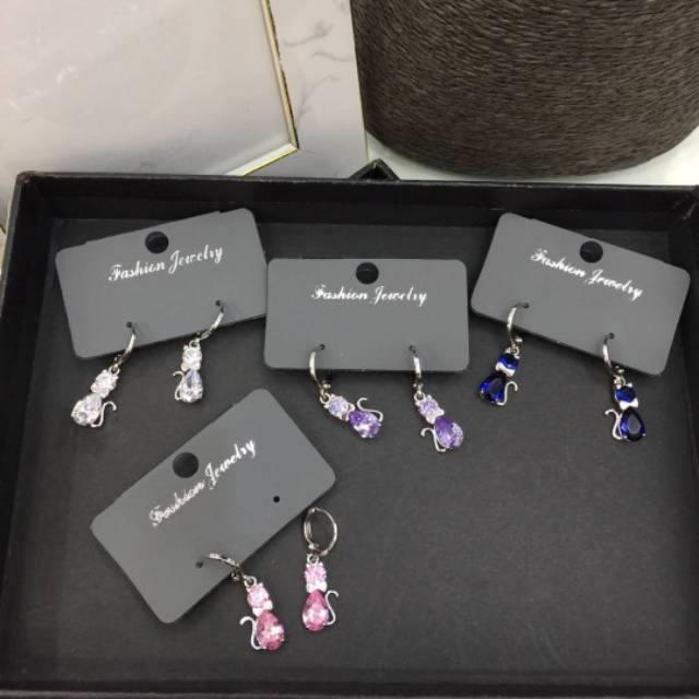 Anting Premium lapis emas anti karat anti alergi Giwang premium Quality mata halus 013