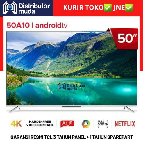 New Tcl Led Android Smart Digital Tv 50A10 4K Uhd Hdr 50 Inch