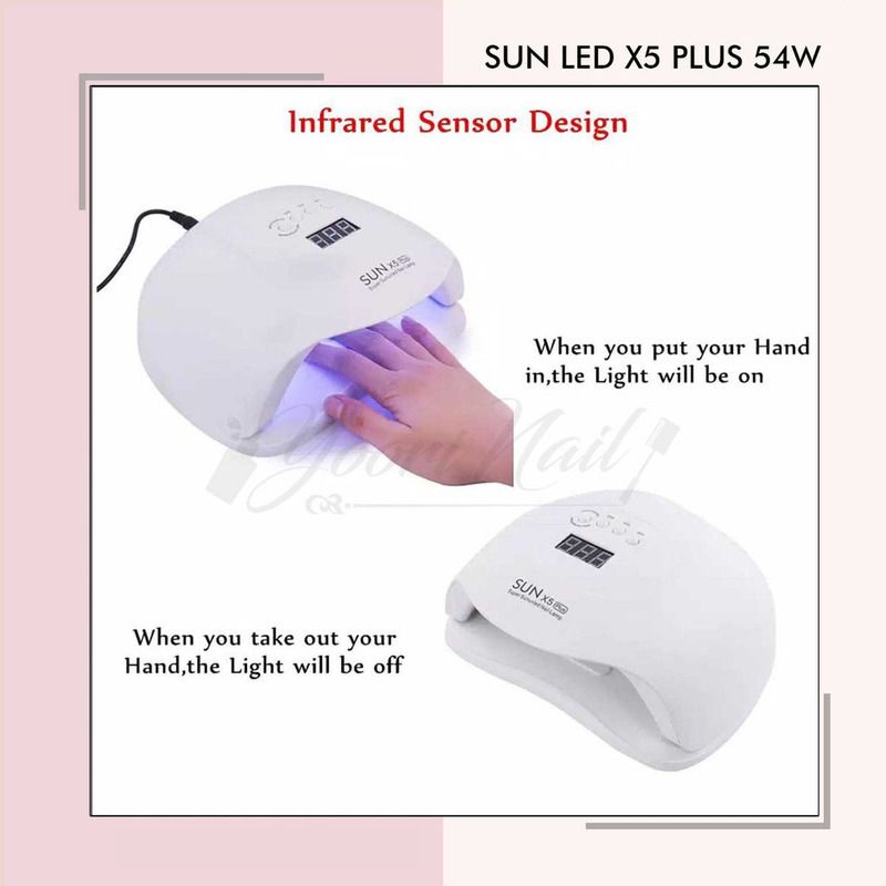 LED SUN X5 PLUS 54W uv led nail dryer pengering kutek gel led lamp