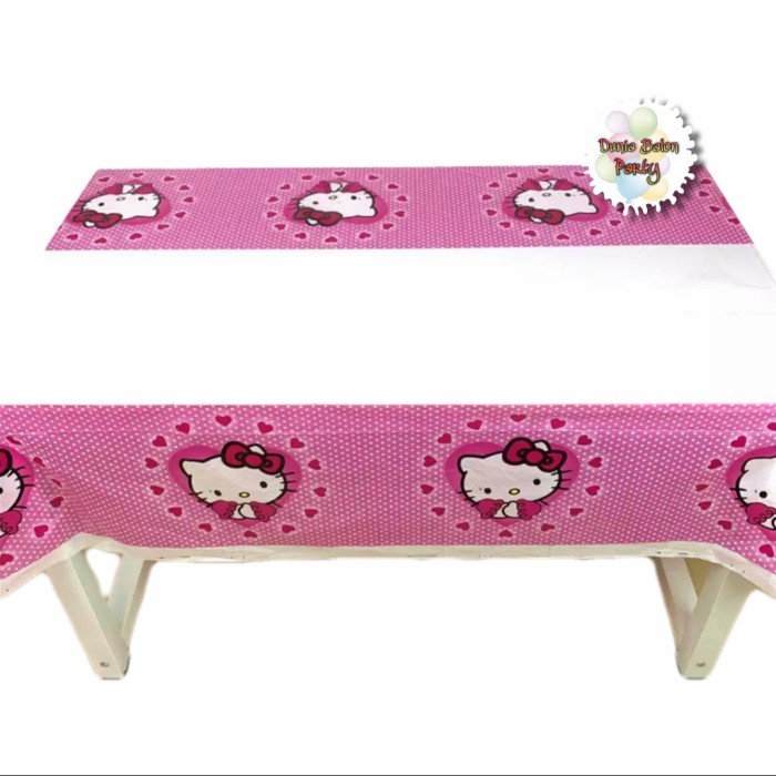 Table Cover / Taplak Meja Karakter Cewek Hello Kitty