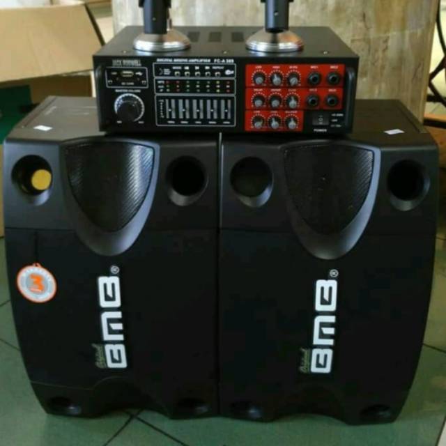 Paket karaoke bluetooth  bmb speaker 12 inch paketan sound system original home theater salon