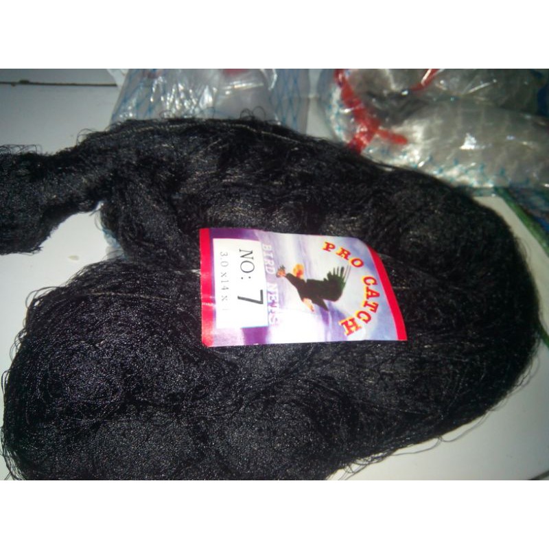 jaring burung nilon siap pakai no 7 2 1/2inchi 2.9m x14m