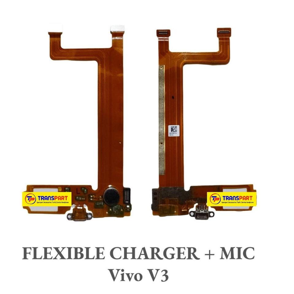 Flexible Charger Board Charging + Mic Vivo V3 4G0