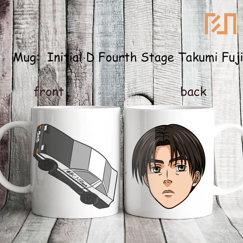 Mug Initial D Fourth Stage Takumi Fujiwara And Toyota Ae86 Shopee Indonesia